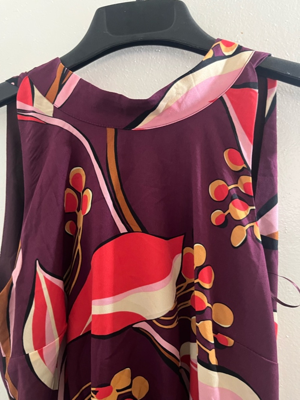 Sam Edelman Plum Floral & Abstract Print Sleeveless Maxi Dress - Picture 3 of 10